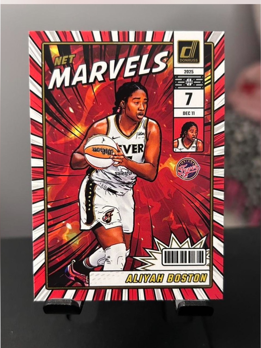 2025 Donruss Aliyah Boston Net Marvels WNBA Card
